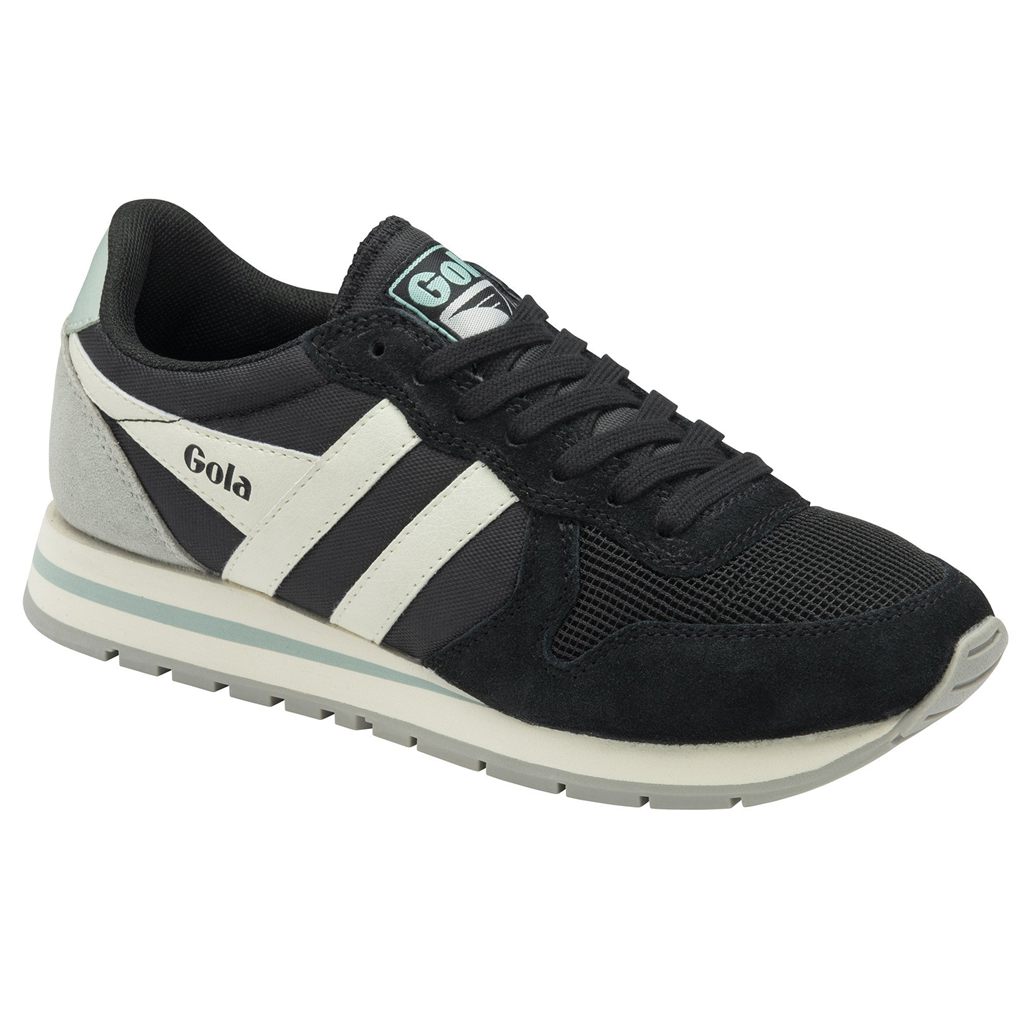 Gola Classics Daytona Sneakers Fekete Fehér Hungary | LNZ-783064