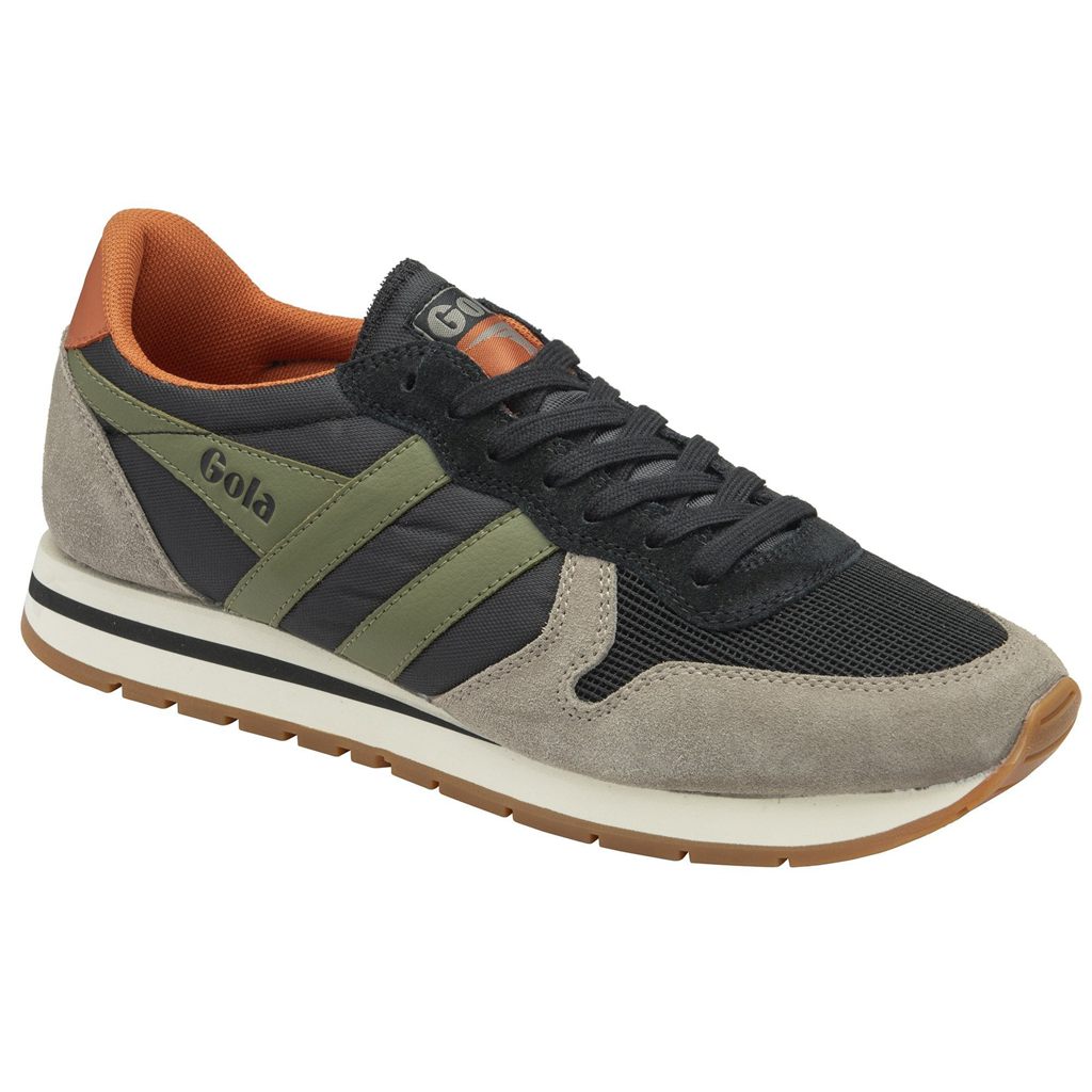 Gola Classics Daytona Sneakers Fekete Khaki Hungary | VGH-241397