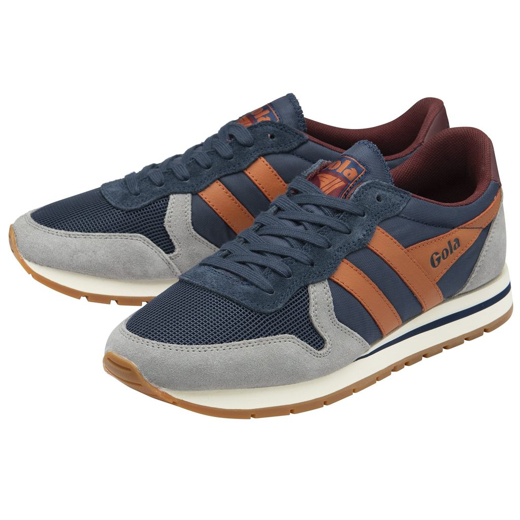 Gola Classics Daytona Sneakers Sötétkék Narancssárga Hungary | TIB-530284