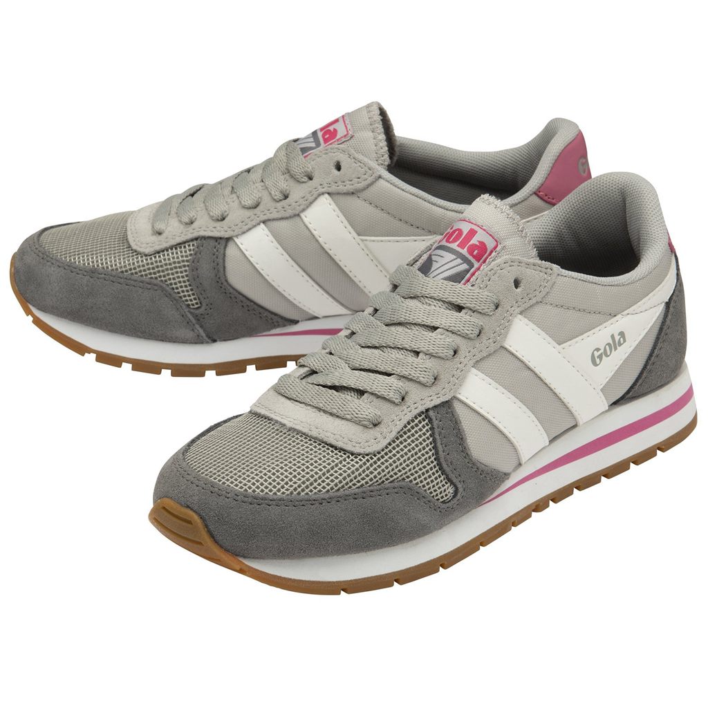 Gola Classics Daytona Sneakers Világos Szürke Fehér Rózsaszín Hungary | FAR-512840