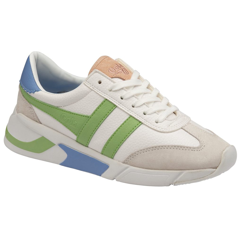 Gola Classics Eclipse California Sneakers Fehér Zöld Kék Hungary | CIP-364201