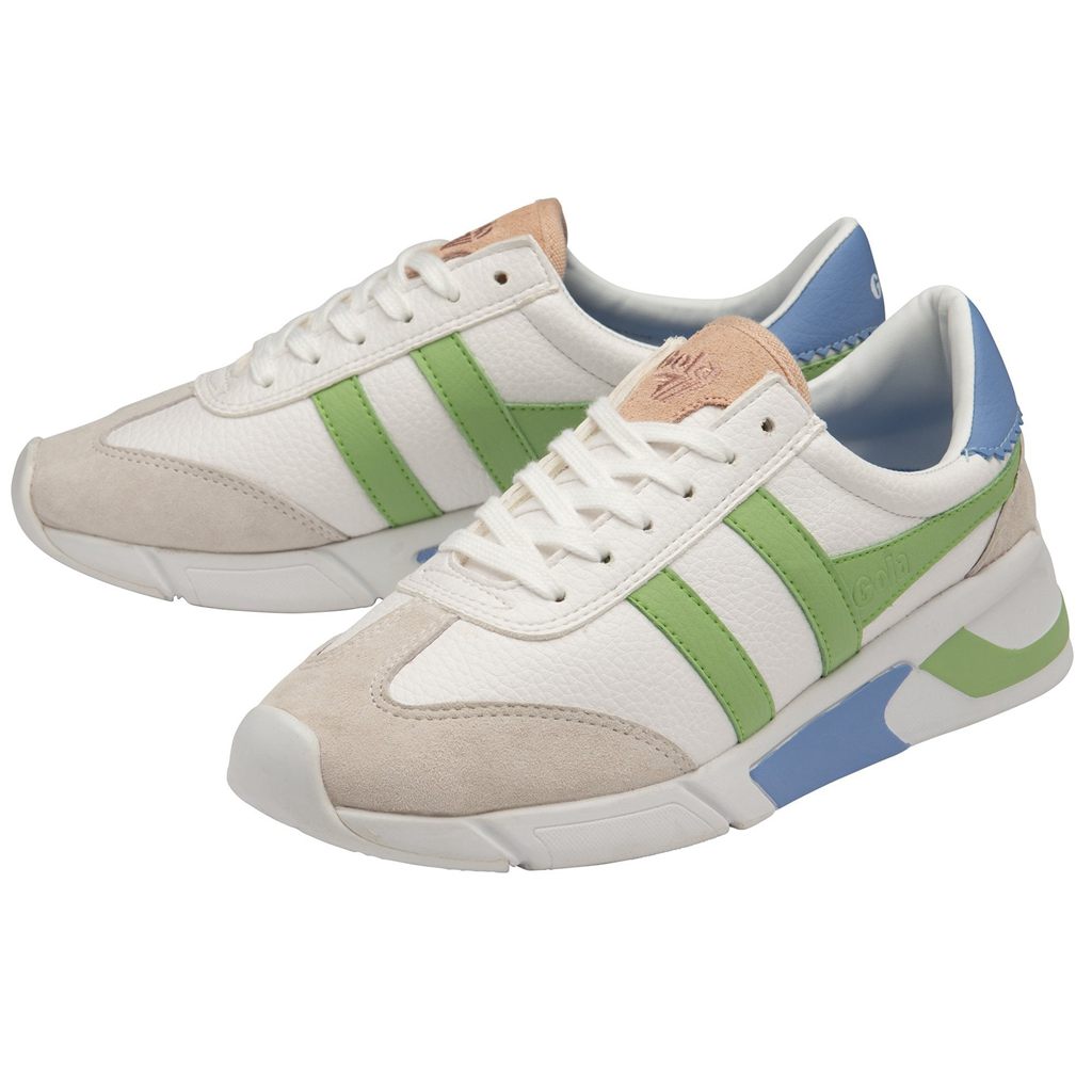 Gola Classics Eclipse California Sneakers Fehér Zöld Kék Hungary | CIP-364201