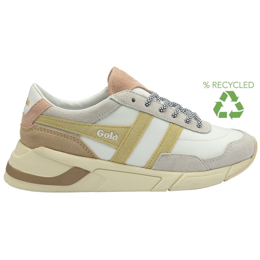 Gola Classics Eclipse Pure Sneakers Fehér Citrom Rózsaszín Hungary | GMC-805629