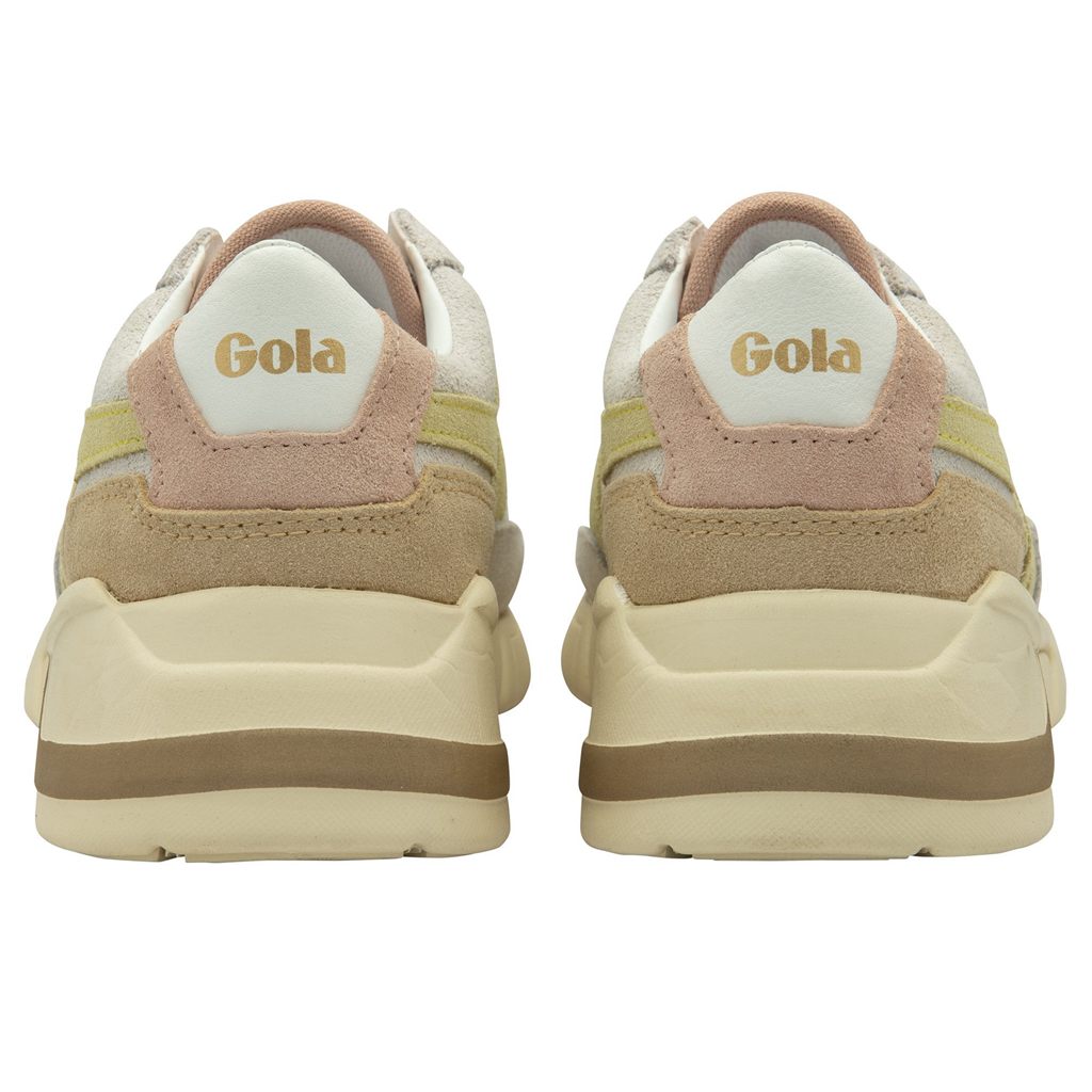 Gola Classics Eclipse Pure Sneakers Fehér Citrom Rózsaszín Hungary | GMC-805629