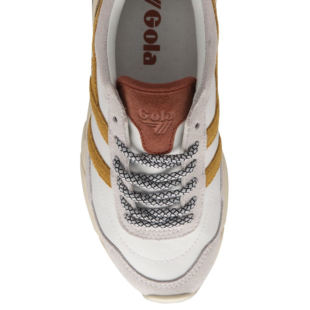 Gola Classics Eclipse Pure Sneakers Fehér Narancssárga Hungary | WZT-257094
