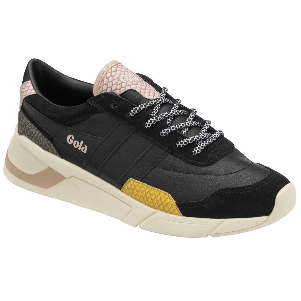 Gola Classics Eclipse Trident Snake Sneakers Fekete Rózsaszín Hungary | AVO-492801