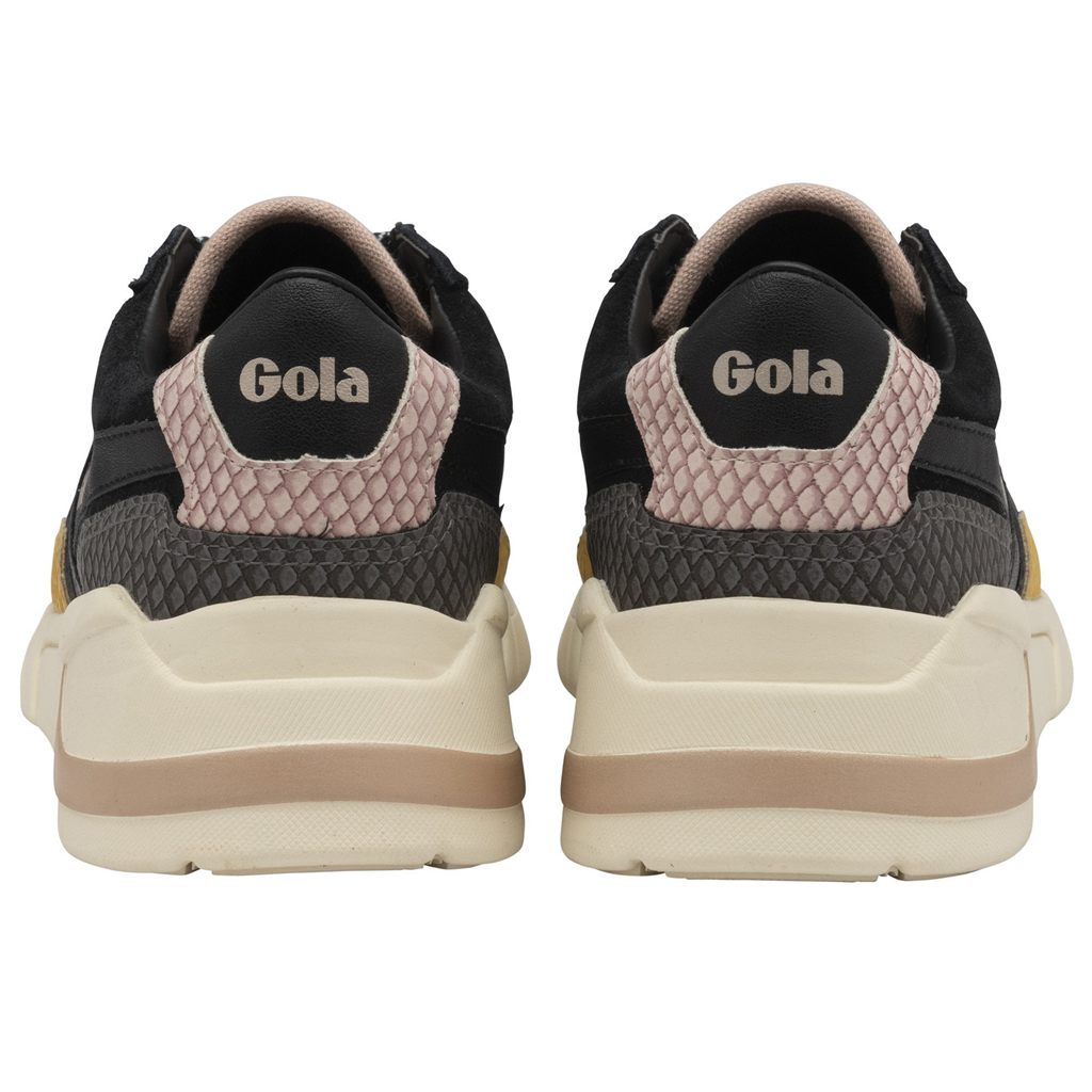 Gola Classics Eclipse Trident Snake Sneakers Fekete Rózsaszín Hungary | AVO-492801