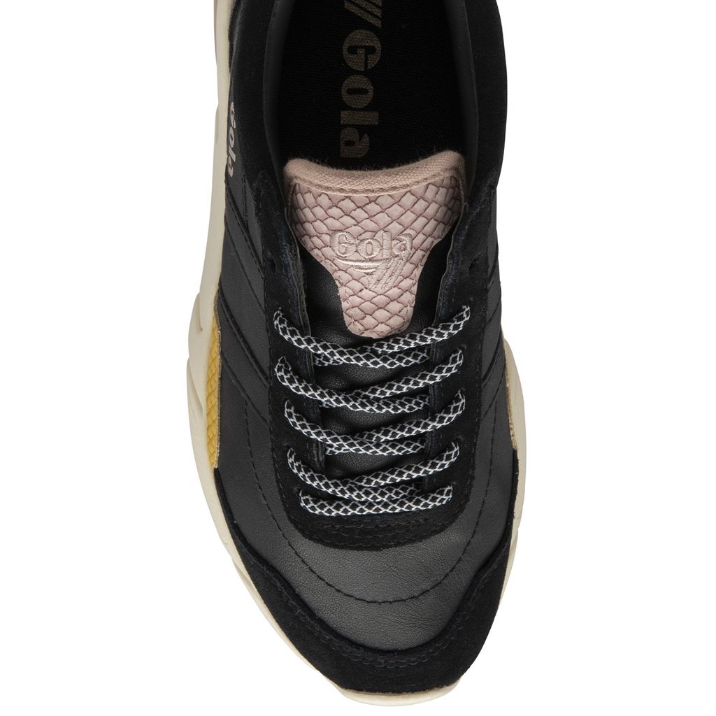 Gola Classics Eclipse Trident Snake Sneakers Fekete Rózsaszín Hungary | AVO-492801