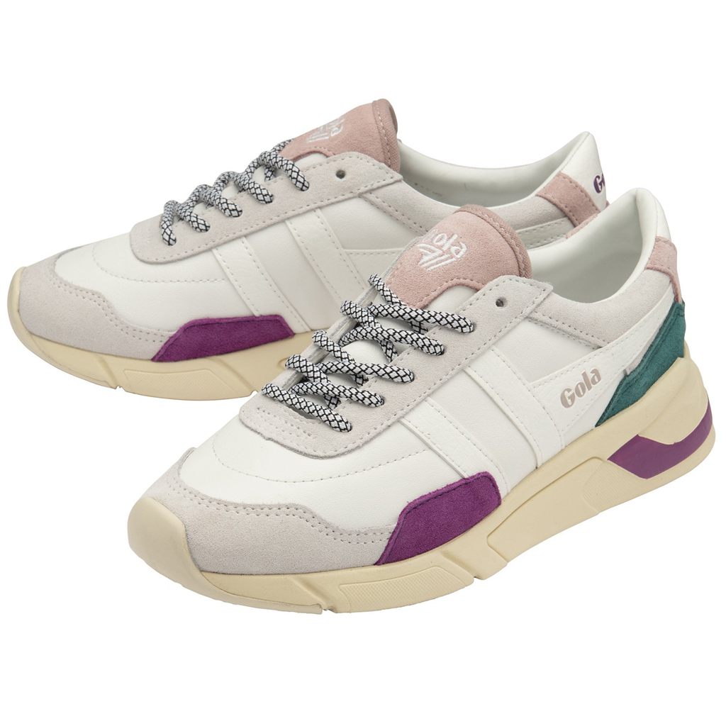 Gola Classics Eclipse Trident Sneakers Fehér Rózsaszín Hungary | YKO-302658