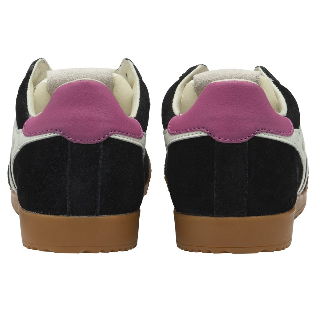 Gola Classics Elan Sneakers Fekete Fehér Fukszia Hungary | ZAS-361597