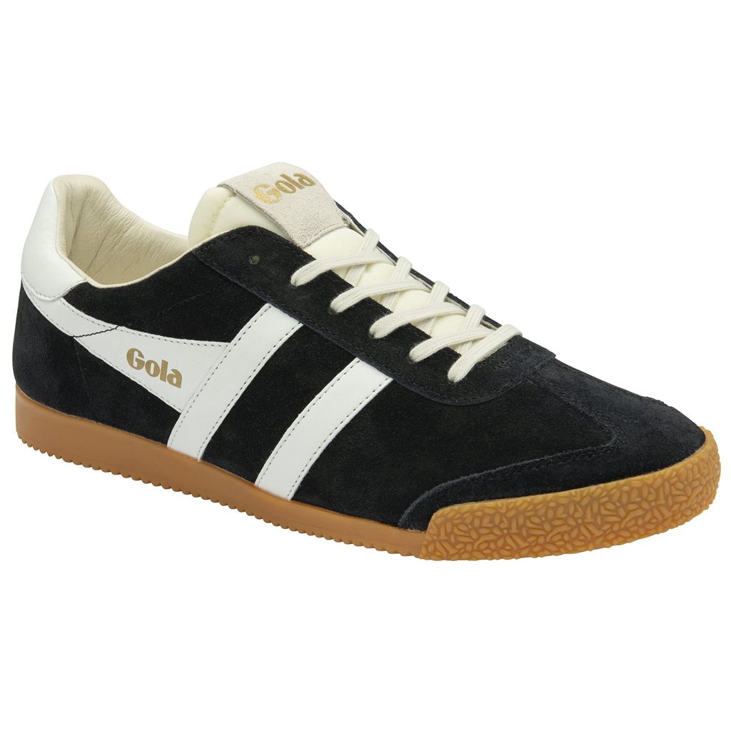 Gola Classics Elan Sneakers Fekete Fehér Hungary | FOU-367809