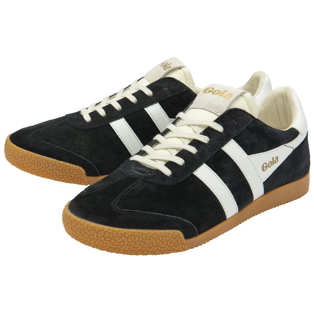 Gola Classics Elan Sneakers Fekete Fehér Hungary | FOU-367809