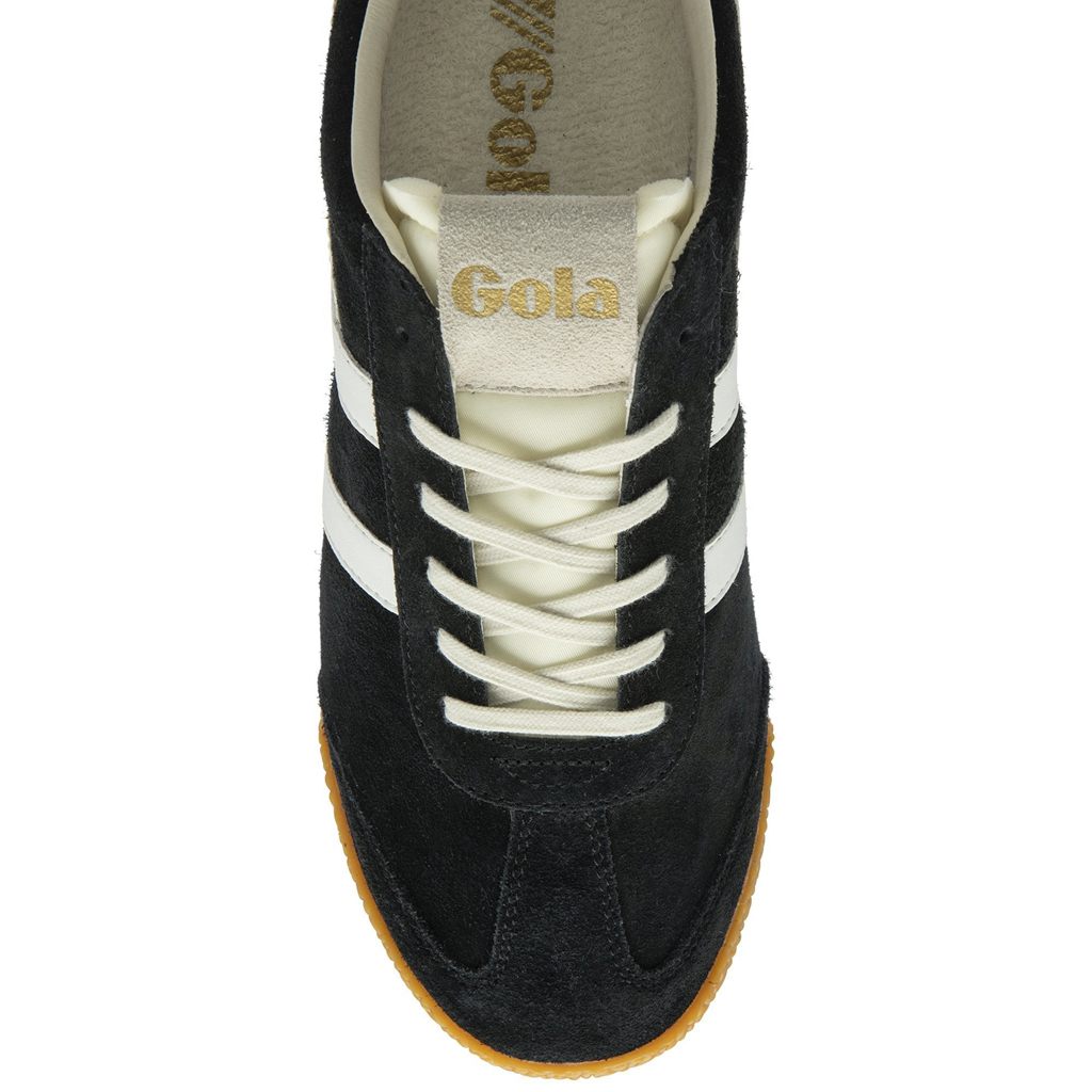 Gola Classics Elan Sneakers Fekete Fehér Hungary | FOU-367809