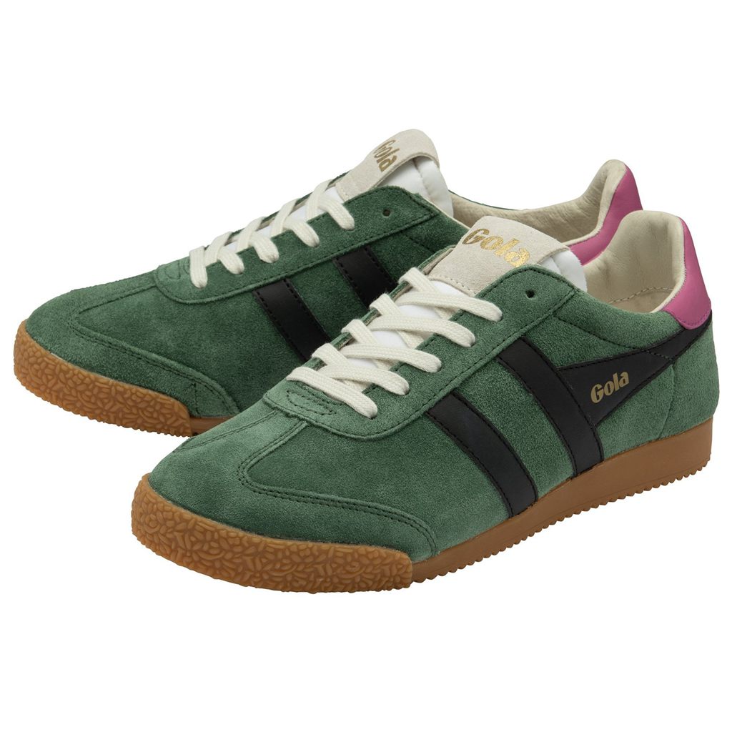Gola Classics Elan Sneakers Fekete Fukszia Hungary | DYE-295801