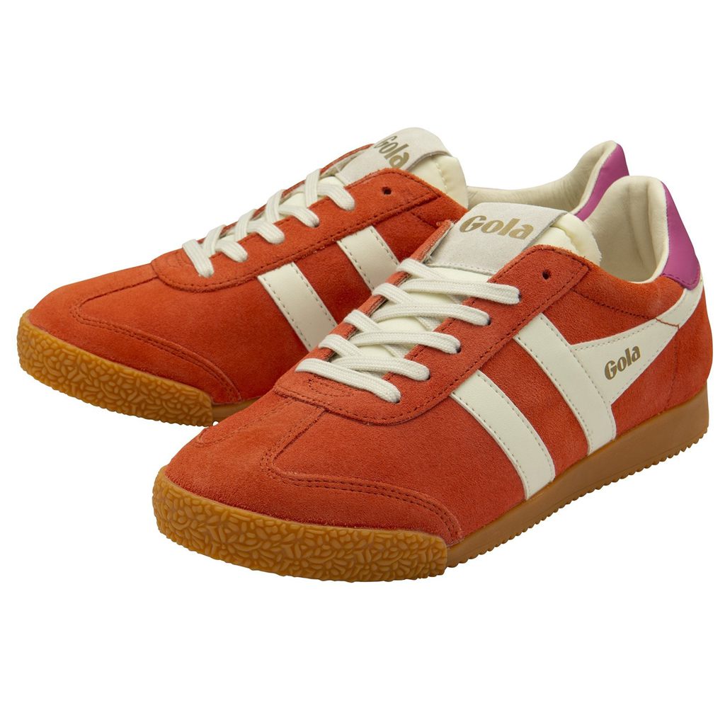 Gola Classics Elan Sneakers Korall Fehér Fukszia Hungary | ZSQ-617324