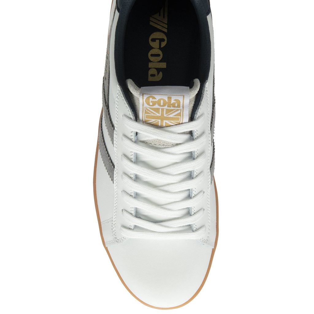 Gola Classics Equipe II Leather Sneakers Fehér Sötétkék Hungary | RLO-160394