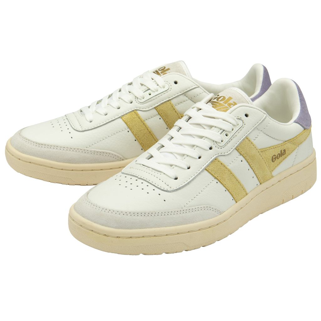 Gola Classics Falcon Sneakers Fehér Citrom Levendula Hungary | YVU-234896