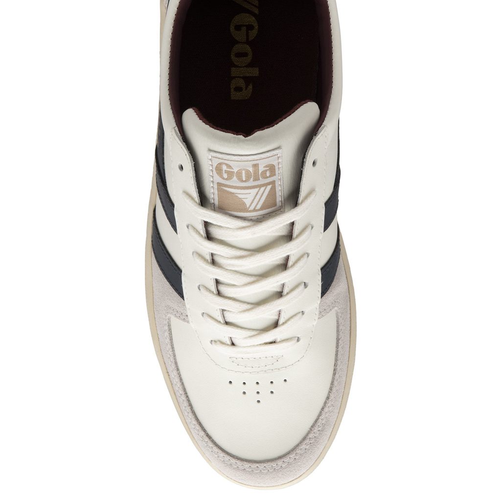 Gola Classics Grandslam Classic Sneakers Fehér Sötétkék Bordó Hungary | UIH-835670