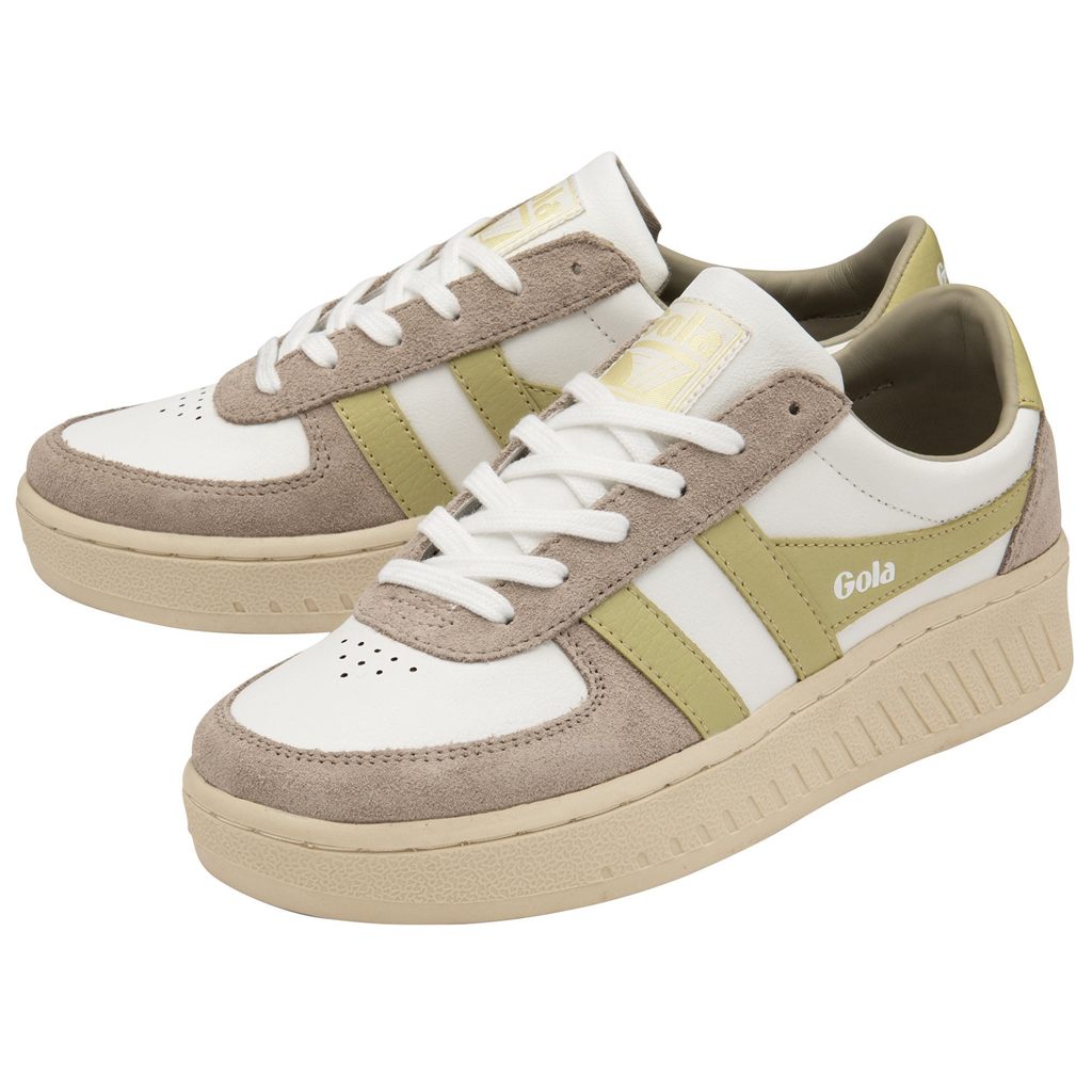 Gola Classics Grandslam Pure Sneakers Fehér Szürke Citrom Hungary | PYF-190765