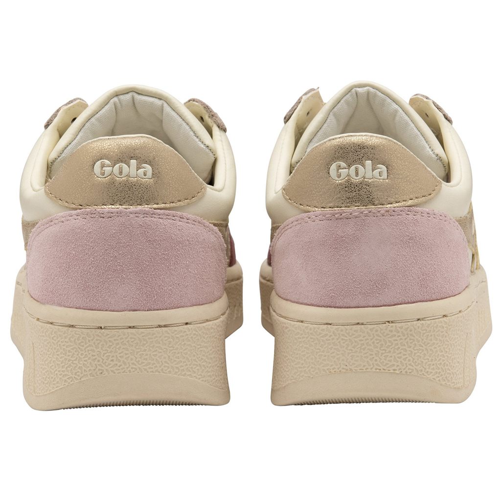 Gola Classics Grandslam Quadrant Sneakers Fehér Arany Rózsaszín Hungary | DUC-096375