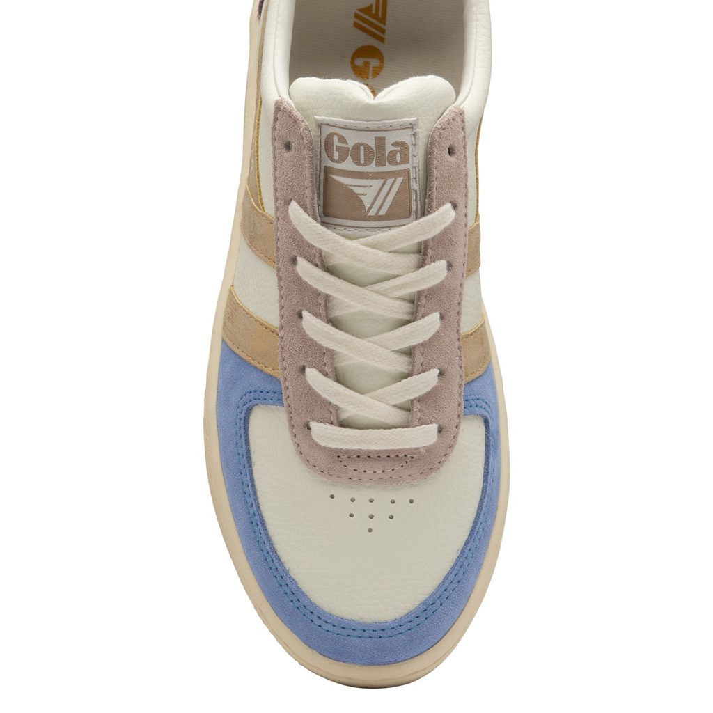 Gola Classics Grandslam Quadrant Sneakers Fehér Kék Arany Hungary | NQL-861047