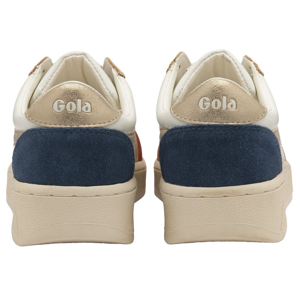 Gola Classics Grandslam Quadrant Sneakers Fehér Narancssárga Arany Hungary | GHM-062341