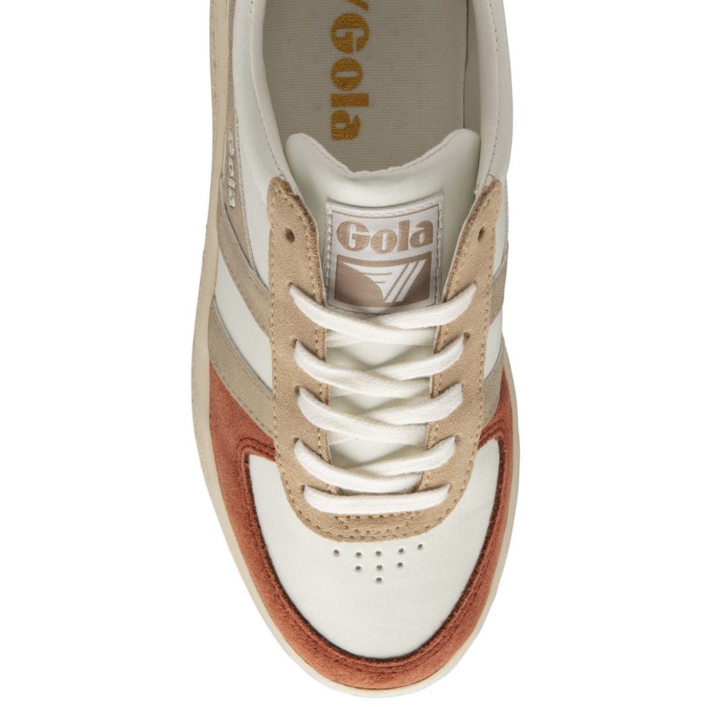 Gola Classics Grandslam Quadrant Sneakers Fehér Narancssárga Arany Hungary | GHM-062341