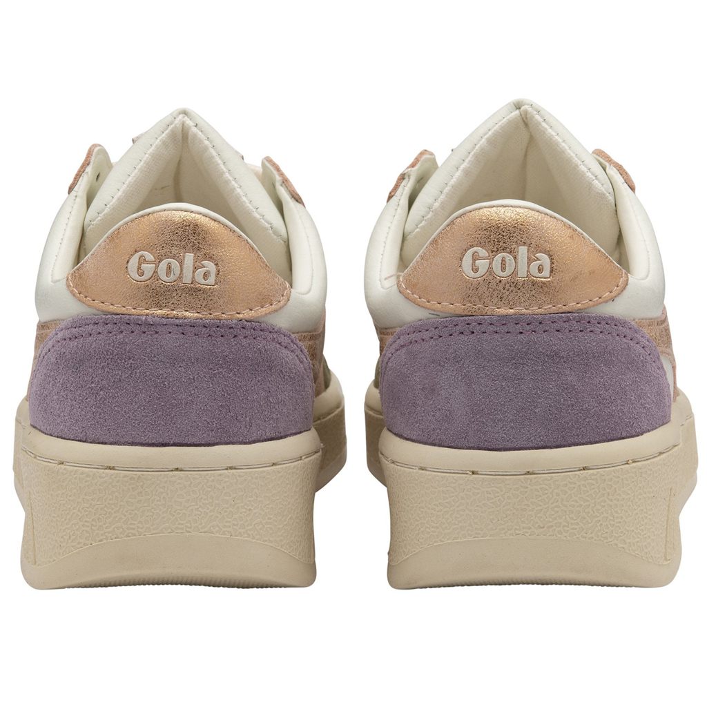 Gola Classics Grandslam Quadrant Sneakers Fehér Khaki Rózsaszín Arany Hungary | VQE-743189