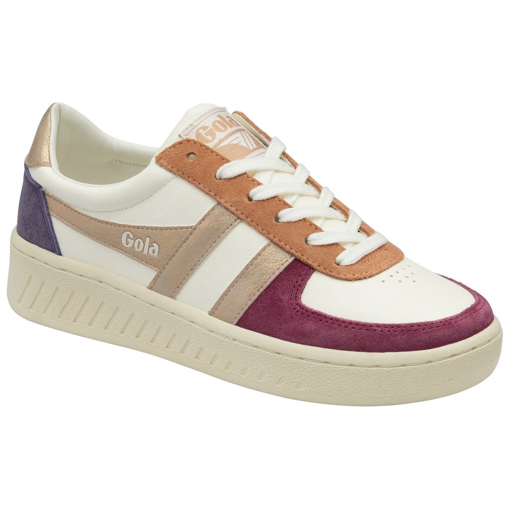 Gola Classics Grandslam Quadrant Sneakers Fehér Rózsaszín Arany Hungary | YVJ-637520