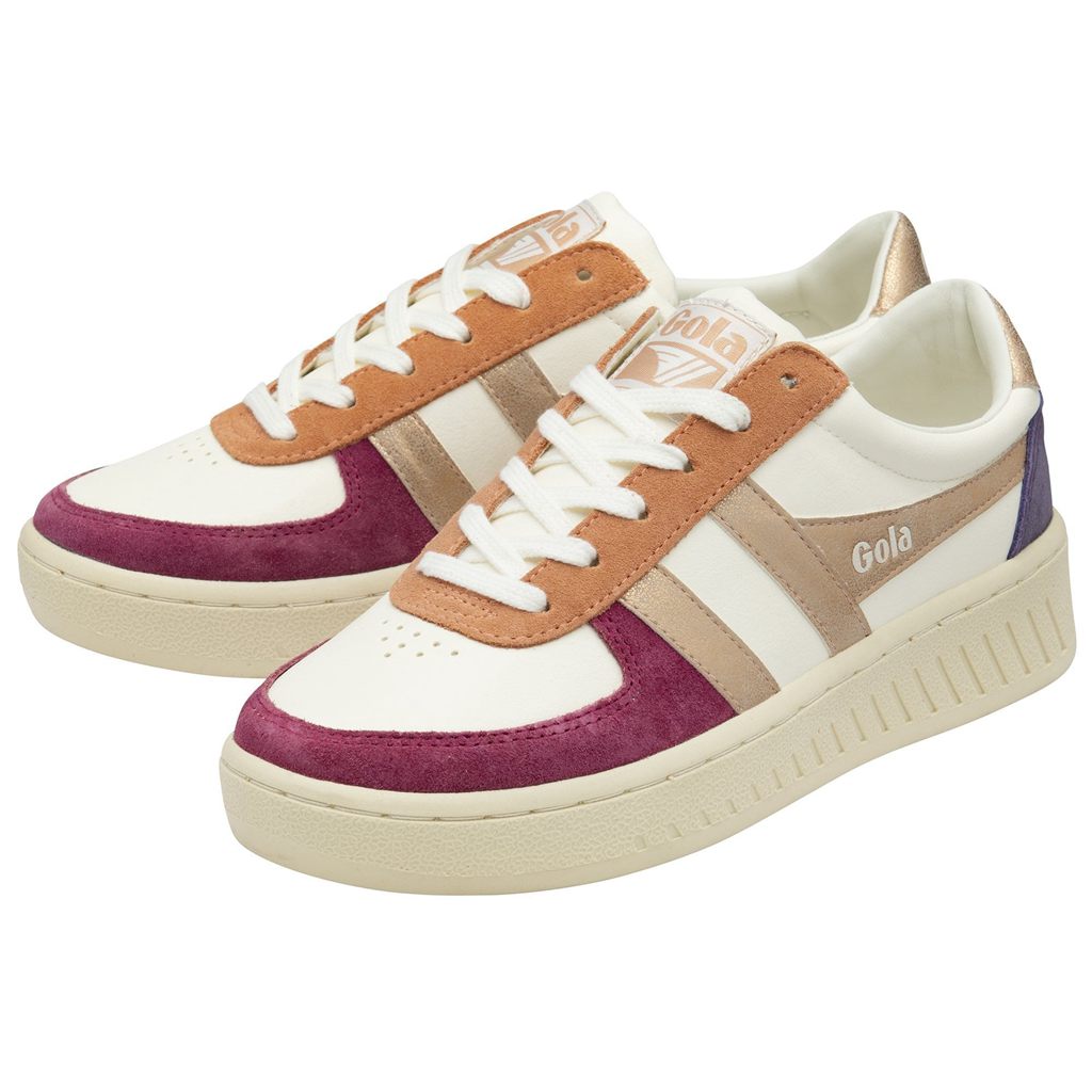 Gola Classics Grandslam Quadrant Sneakers Fehér Rózsaszín Arany Hungary | YVJ-637520