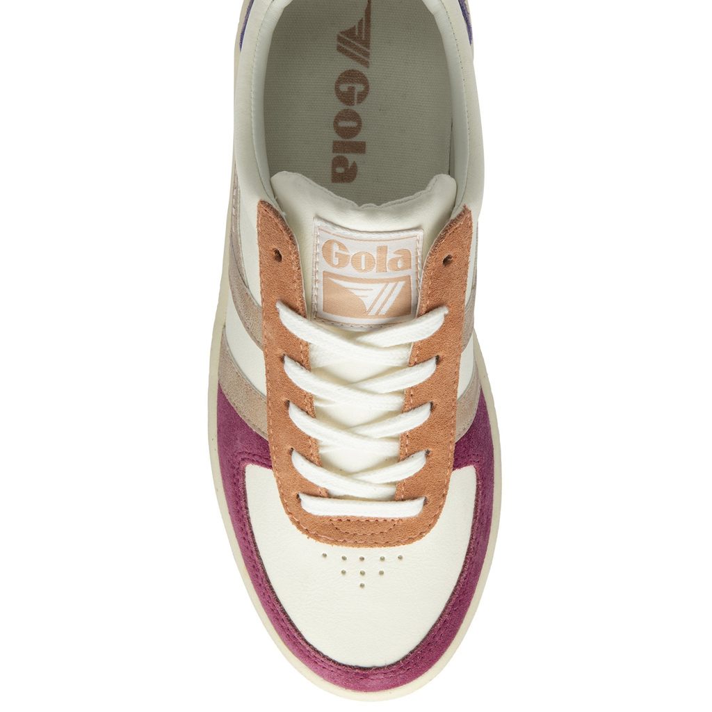 Gola Classics Grandslam Quadrant Sneakers Fehér Rózsaszín Arany Hungary | YVJ-637520