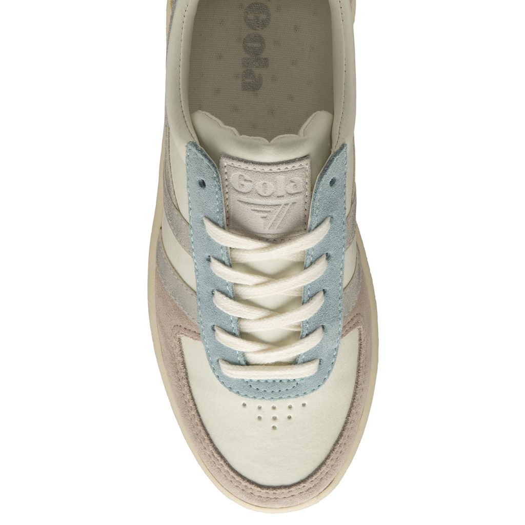 Gola Classics Grandslam Quadrant Sneakers Fehér Titán Citrom Hungary | FJV-985426