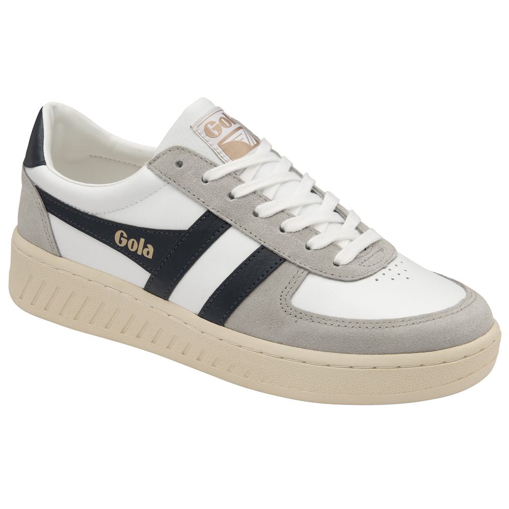 Gola Classics Grandslam Quadrant Sneakers Fehér Világos Szürke Sötétkék Hungary | IPE-063458