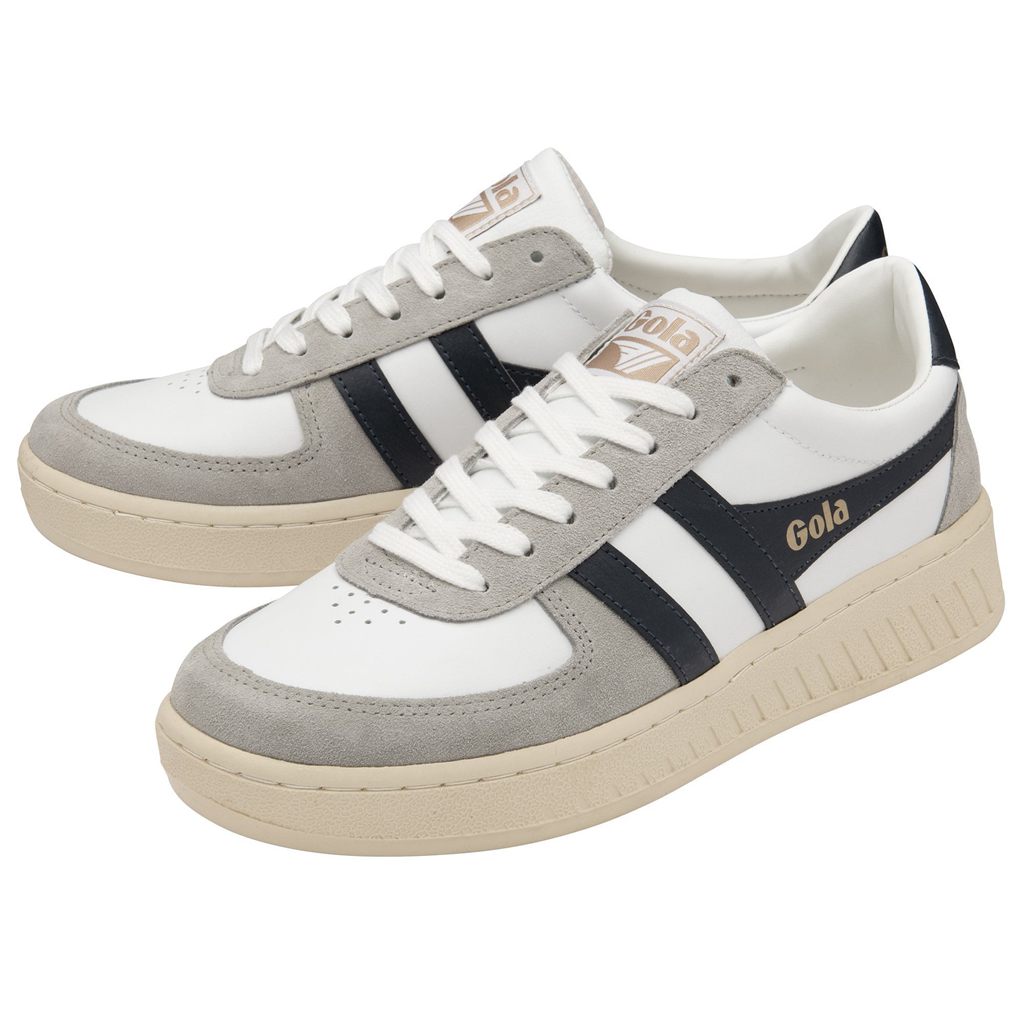 Gola Classics Grandslam Quadrant Sneakers Fehér Világos Szürke Sötétkék Hungary | IPE-063458