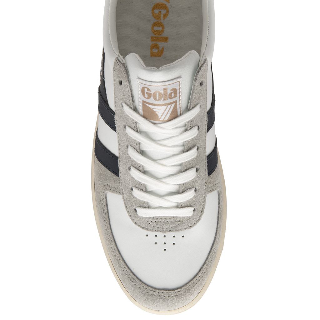 Gola Classics Grandslam Quadrant Sneakers Fehér Világos Szürke Sötétkék Hungary | IPE-063458