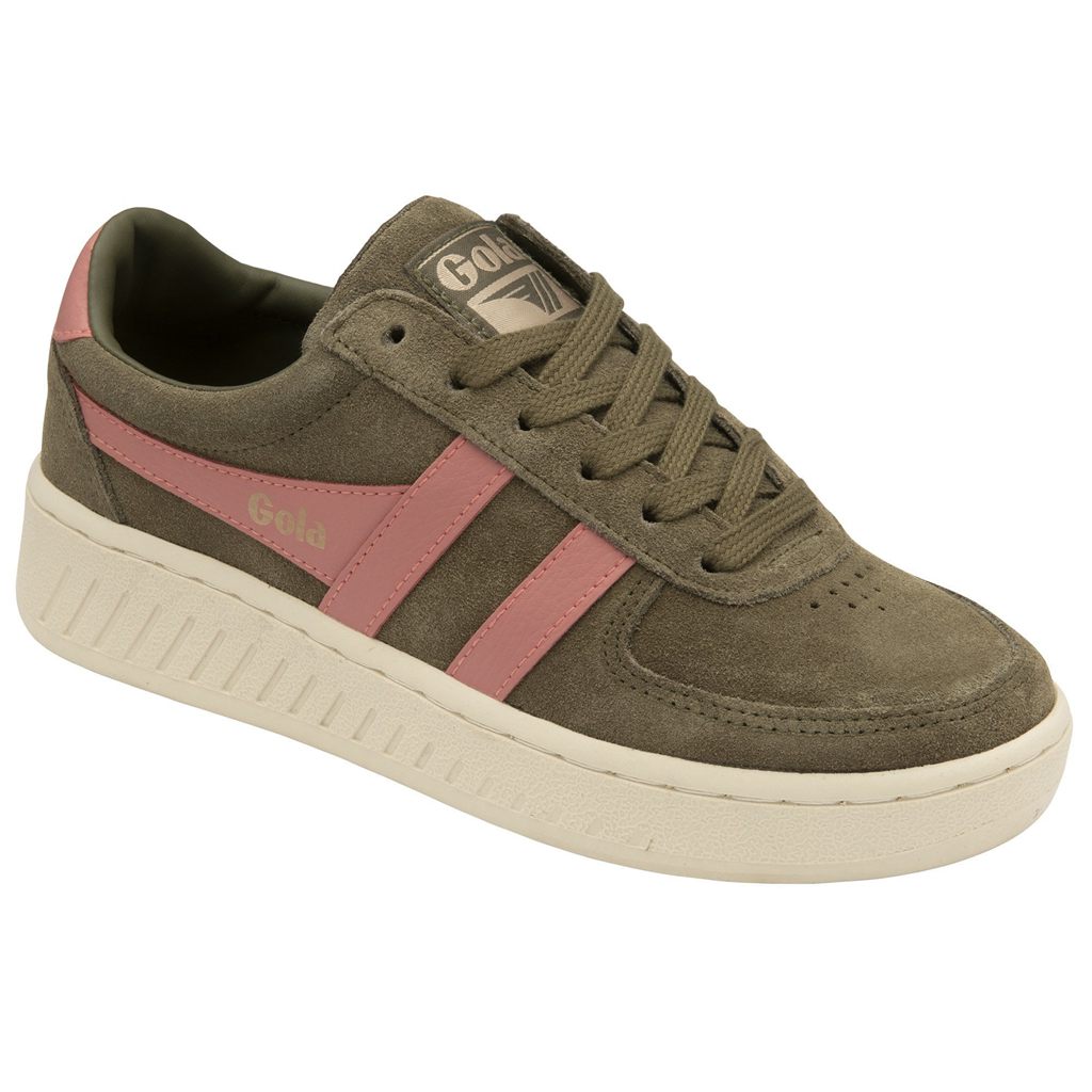 Gola Classics Grandslam Suede Sneakers Khaki Korall Rózsaszín Hungary | SRP-051782