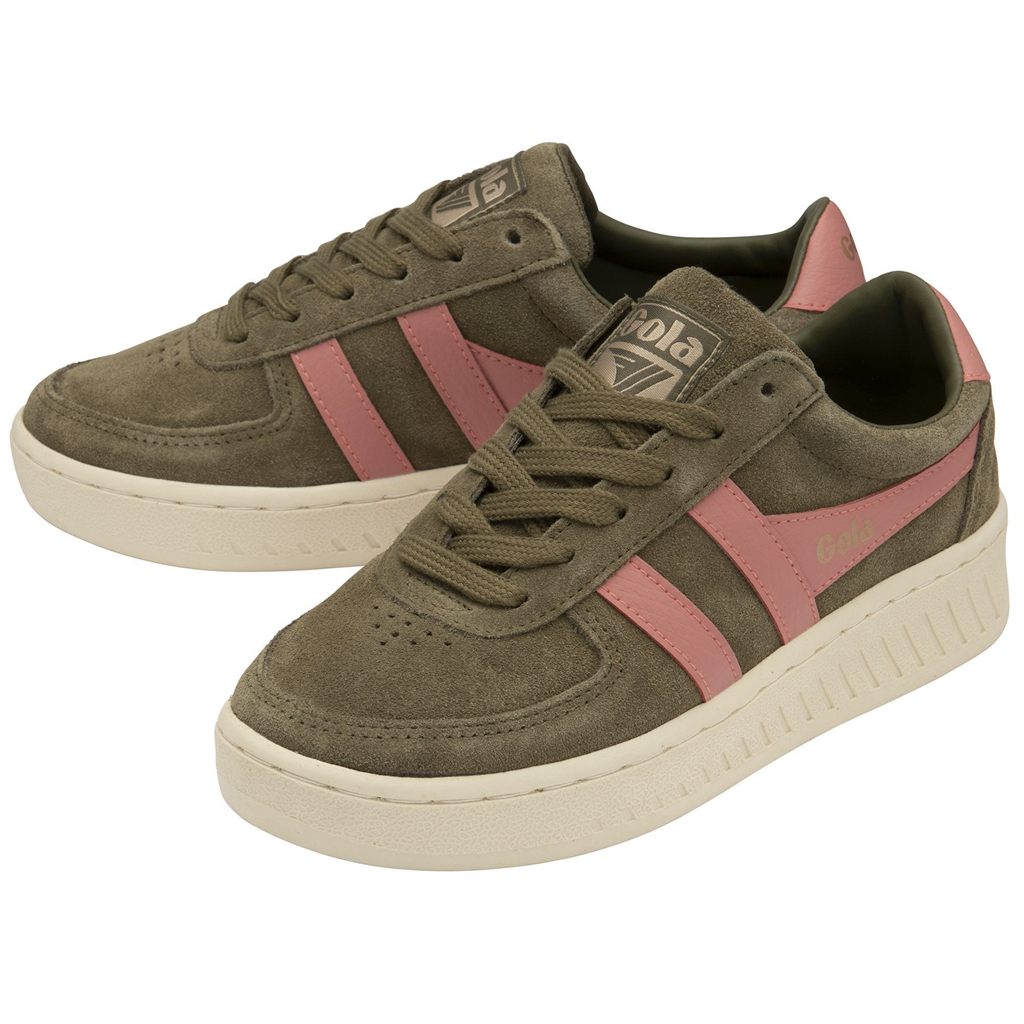 Gola Classics Grandslam Suede Sneakers Khaki Korall Rózsaszín Hungary | SRP-051782