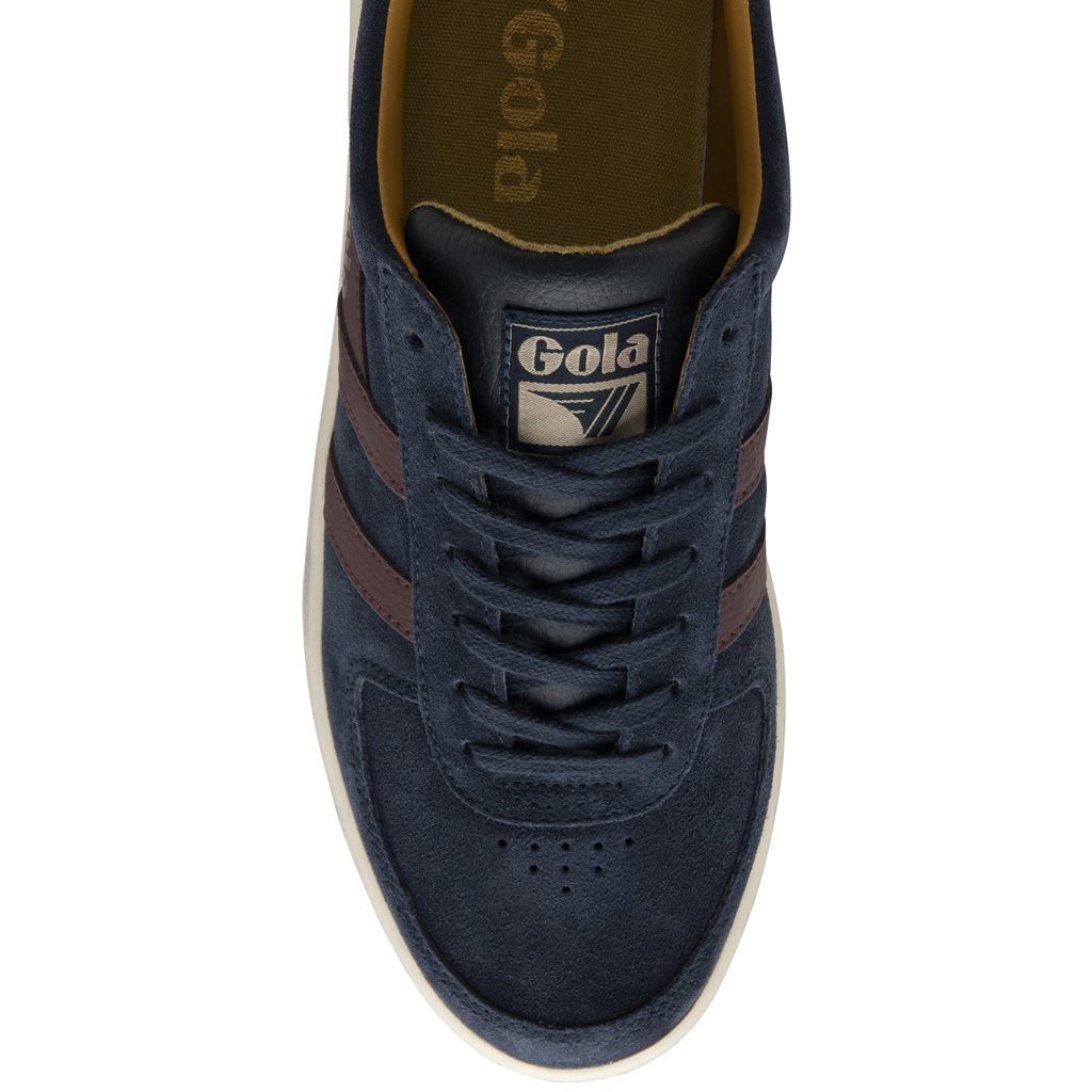 Gola Classics Grandslam Suede Sneakers Sötétkék Bordó Hungary | XAZ-094623
