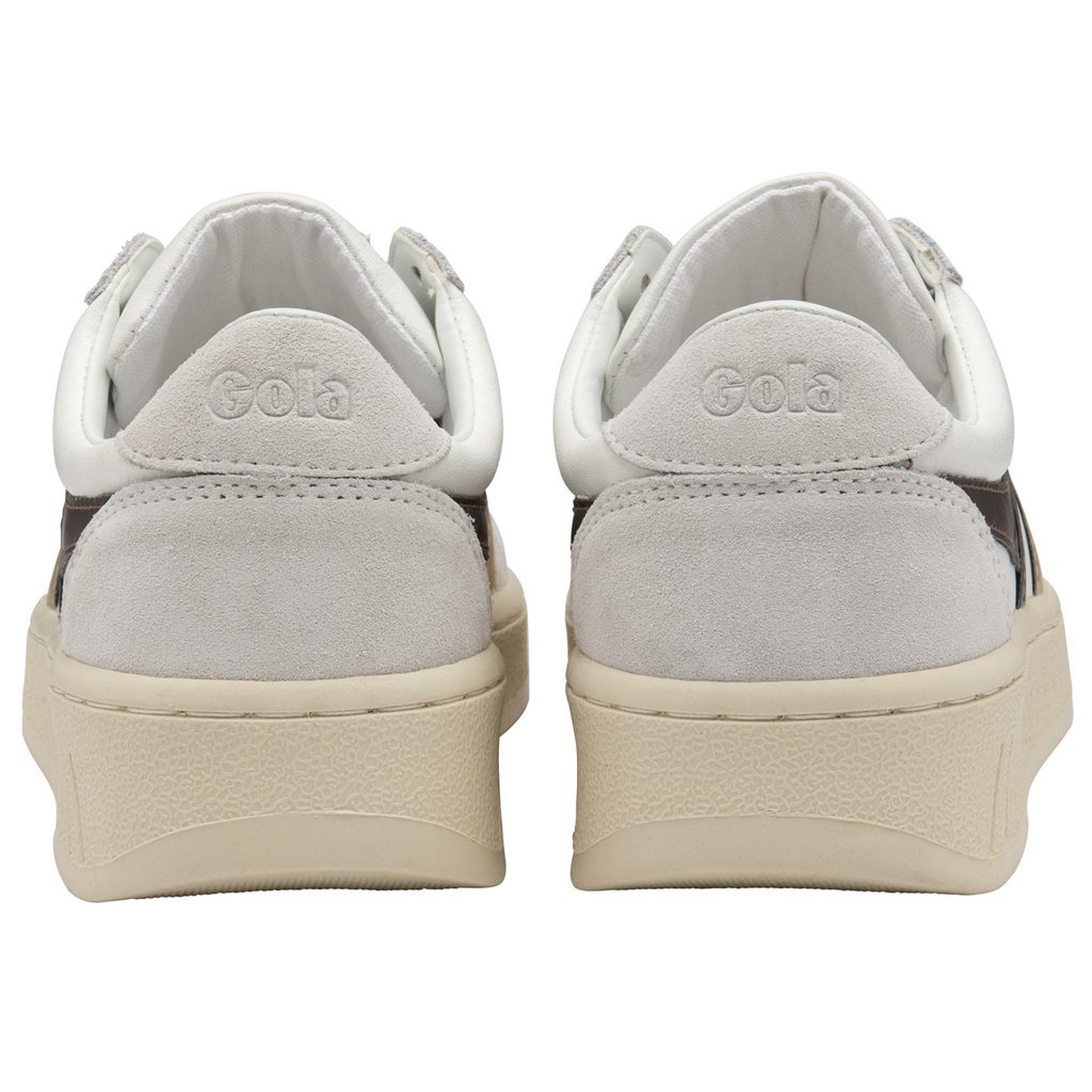 Gola Classics Grandslam Trident Metallic Sneakers Fehér Arany Hungary | QHA-028734