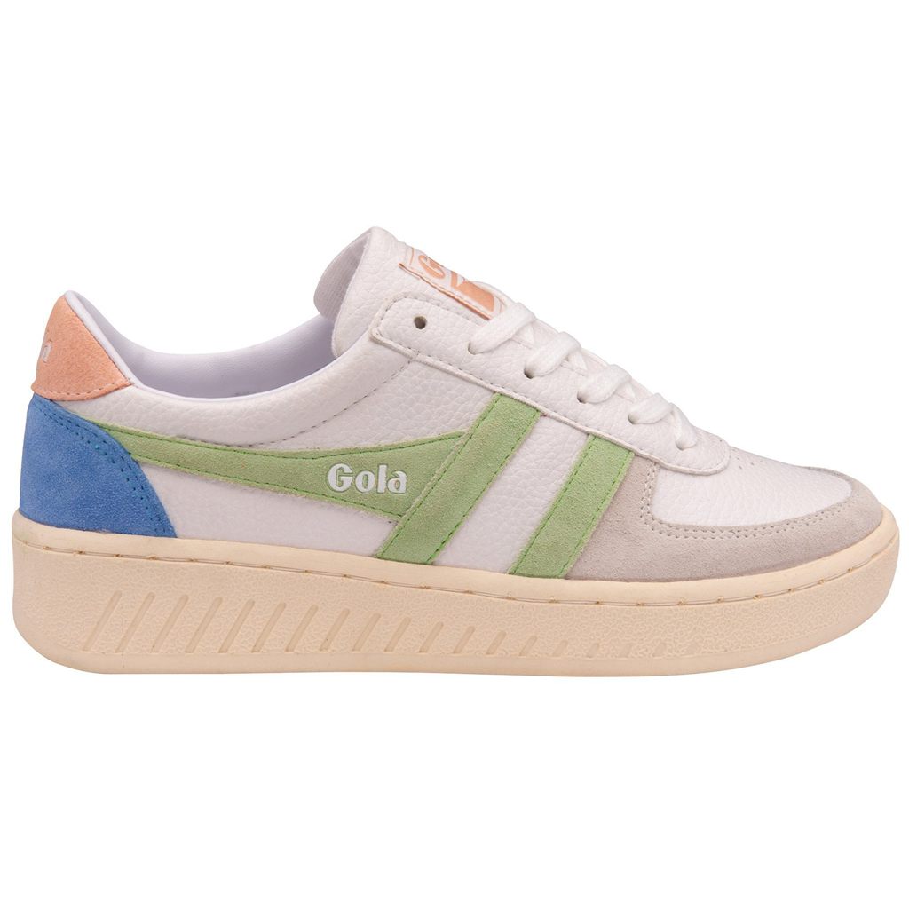 Gola Classics Grandslam Trident Sneakers Fehér Zöld Rózsaszín Hungary | QLA-709843