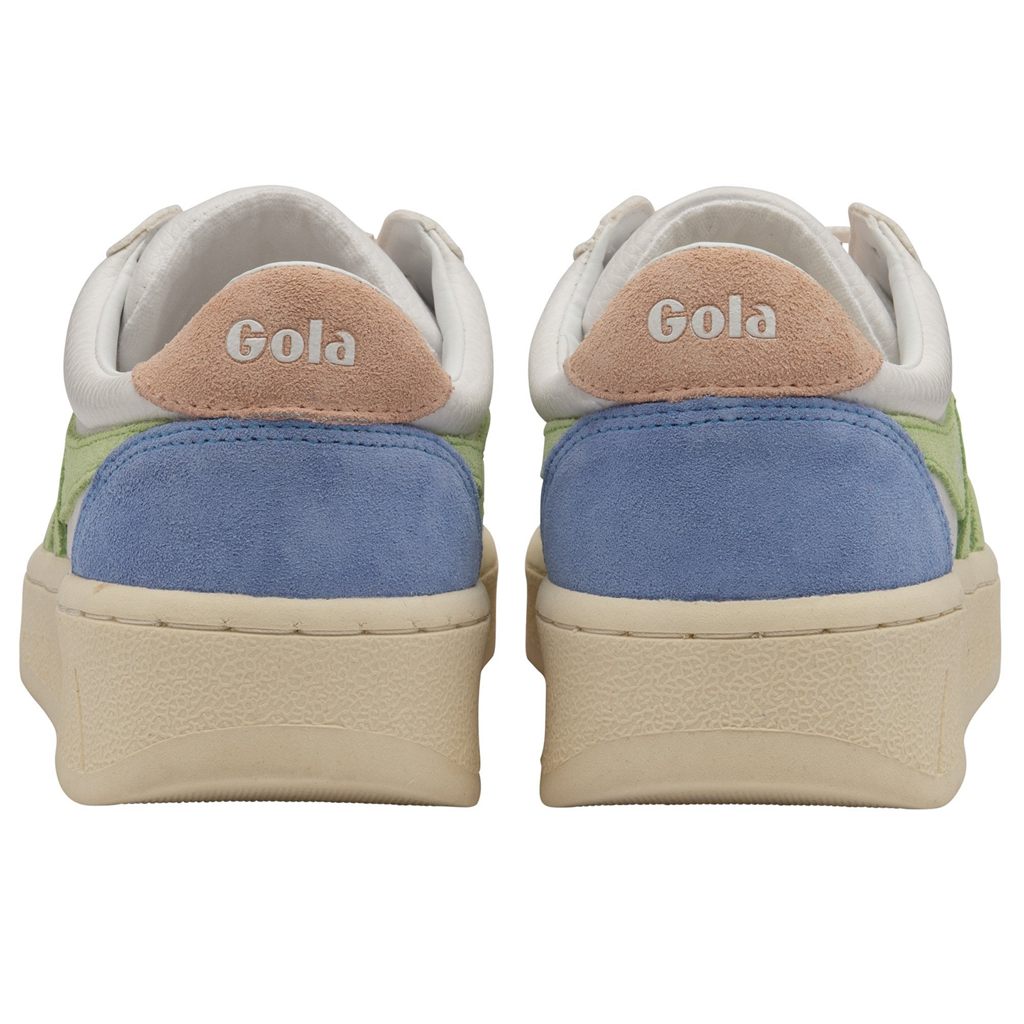 Gola Classics Grandslam Trident Sneakers Fehér Zöld Rózsaszín Hungary | QLA-709843