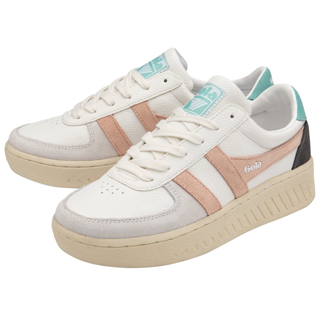 Gola Classics Grandslam Trident Sneakers Fehér Rózsaszín Hungary | FBK-607129