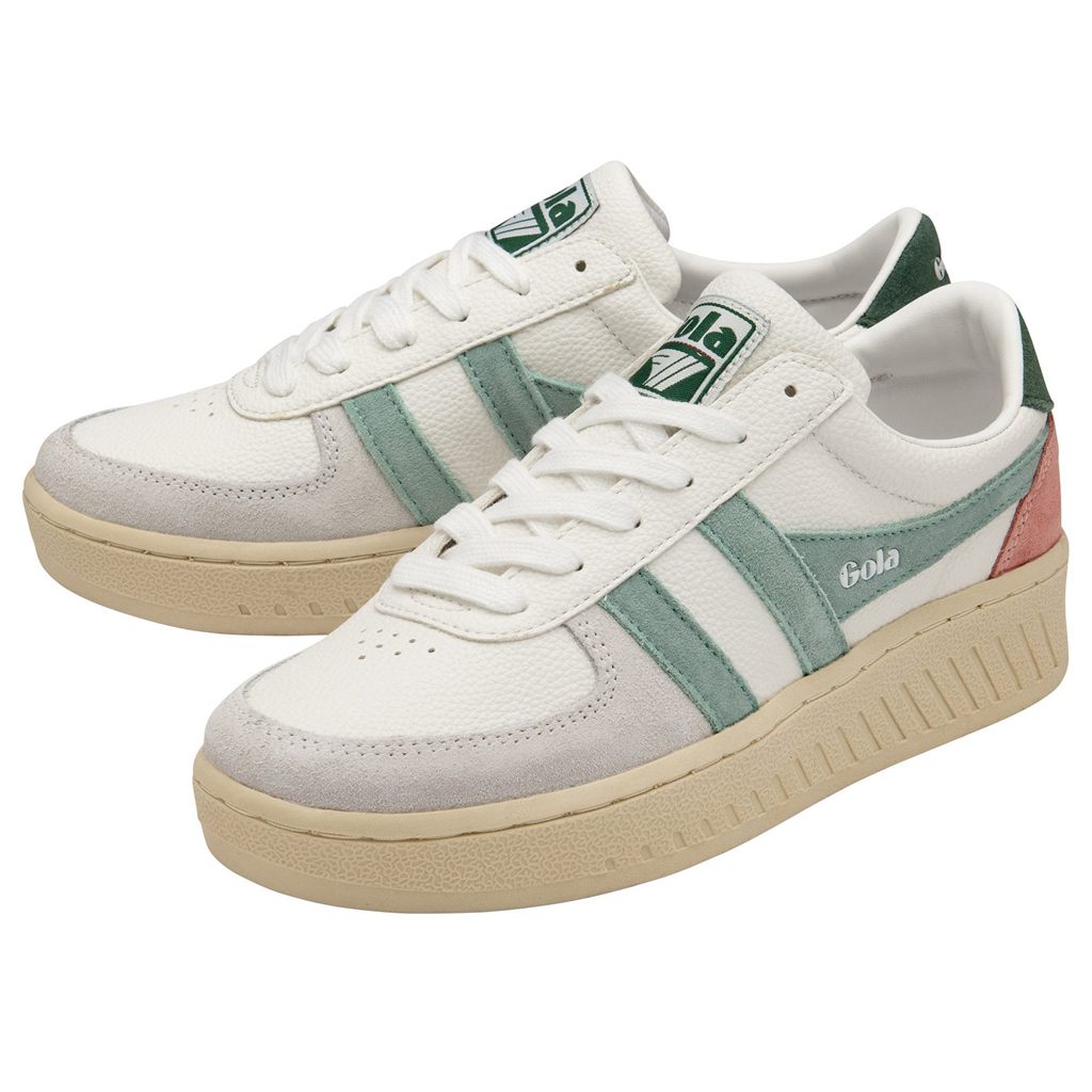 Gola Classics Grandslam Trident Sneakers Fehér Zöld Hungary | LRP-852370