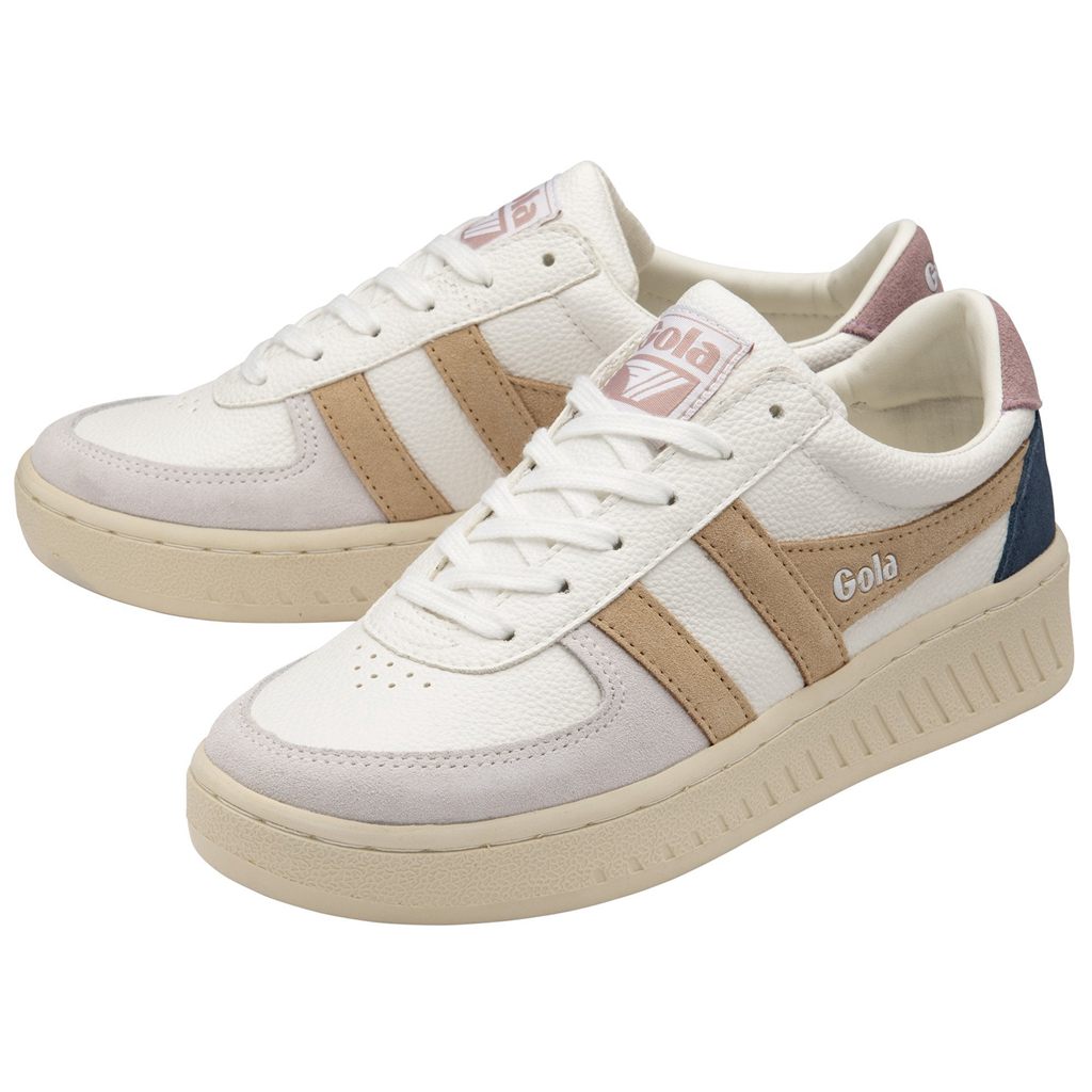 Gola Classics Grandslam Trident Sneakers Fehér Rózsaszín Hungary | PEA-836154