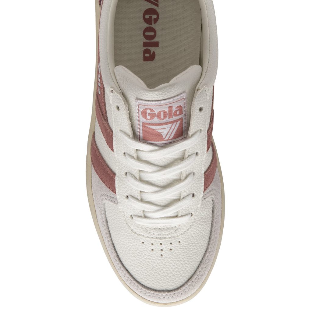 Gola Classics Grandslam Trident Sneakers Fehér Rózsaszín Korall Rózsaszín Hungary | FMH-859307