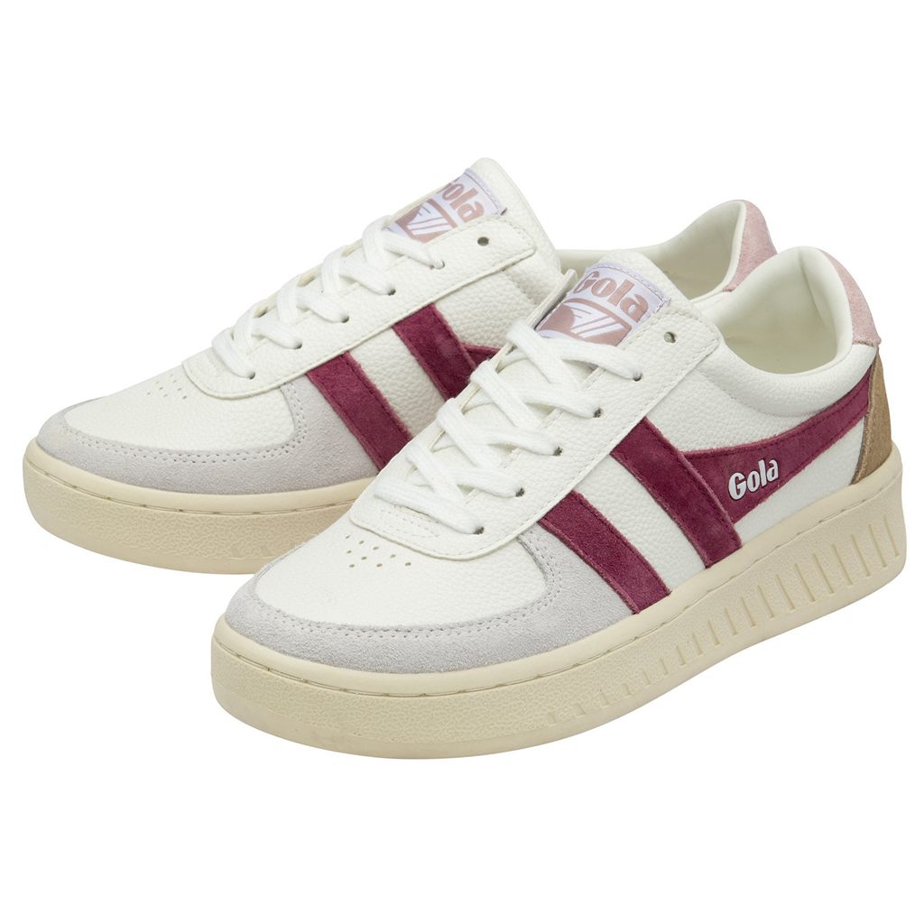 Gola Classics Grandslam Trident Sneakers Fehér Rózsaszín Hungary | NWD-687235