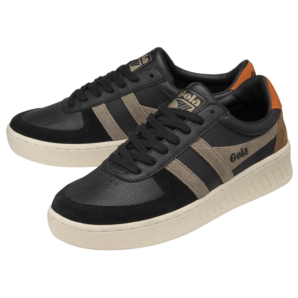 Gola Classics Grandslam Trident Sneakers Fekete Narancssárga Hungary | HDX-402695