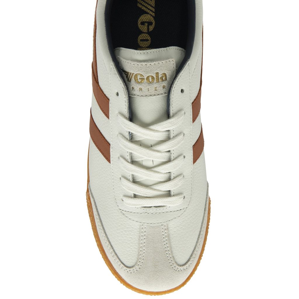 Gola Classics Harrier Leather Sneakers Fehér Narancssárga Sötétkék Hungary | CWG-609453