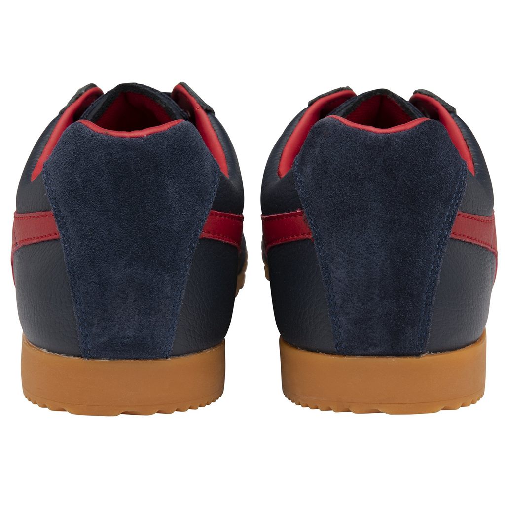 Gola Classics Harrier Leather Sneakers Sötétkék Mélypiros Mélypiros Hungary | KCL-068941