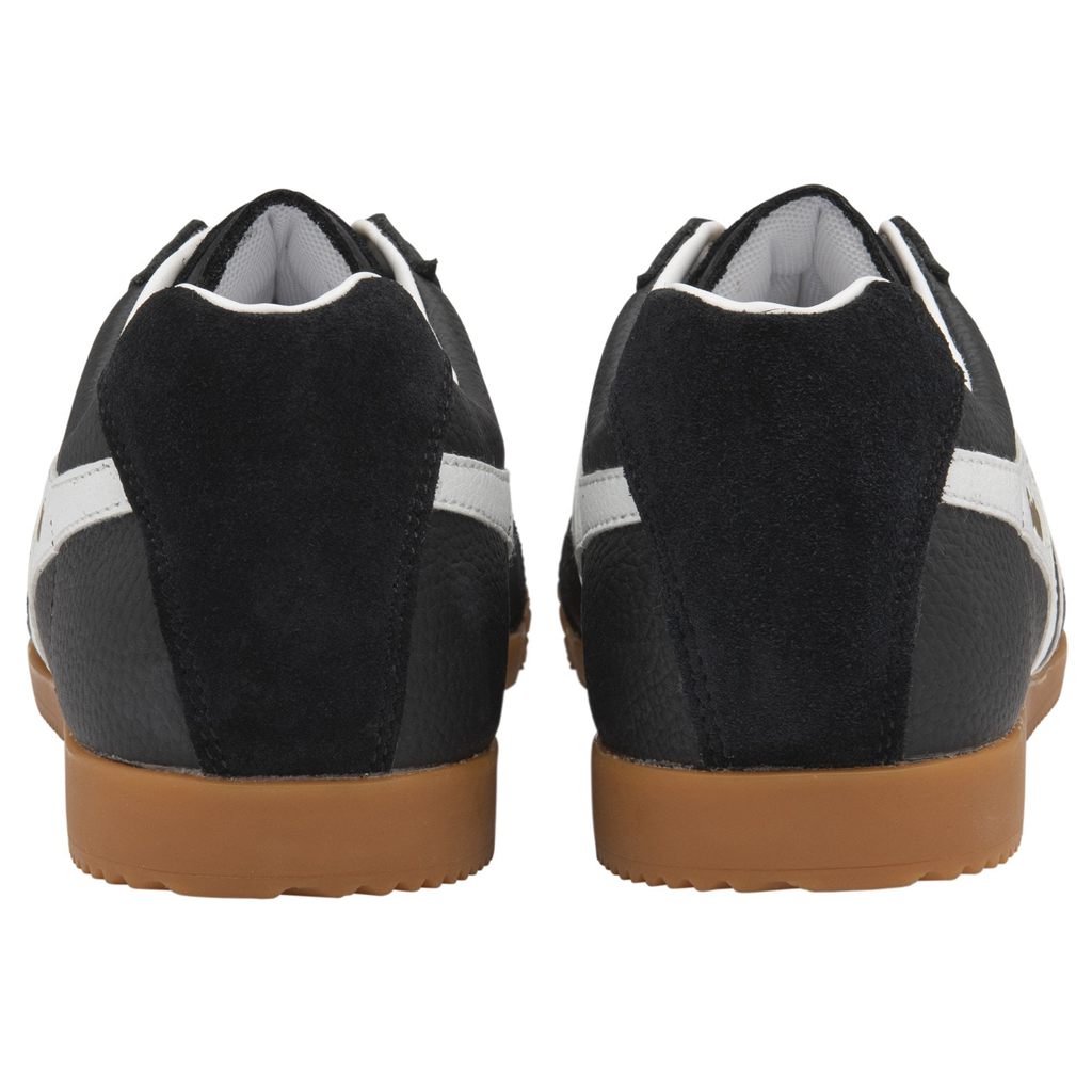 Gola Classics Harrier Leather Sneakers Fekete Fehér Fehér Hungary | ZJB-498501